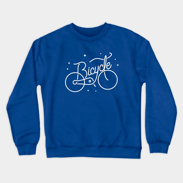 Bicycle Crewneck Sweatshirt by visualcraftsman